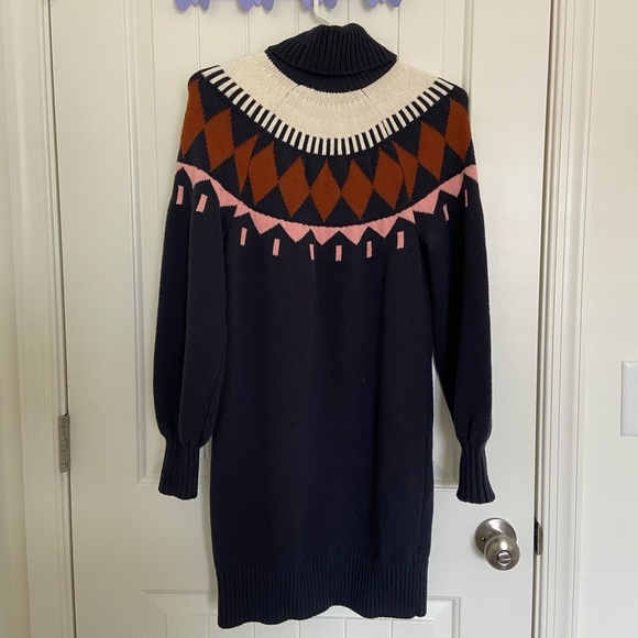 EUC | Free Assembly women’s turtleneck sweater dress wool blend — small - Picture 6 of 6